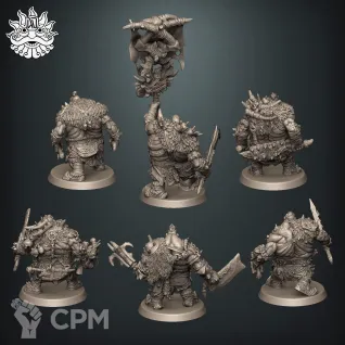 Описание картинки Ogors Gluttons / Gutbusters / Maneaters от Brother Ork по цене 550руб | Свободный Рынок Миниатюр - СРМ