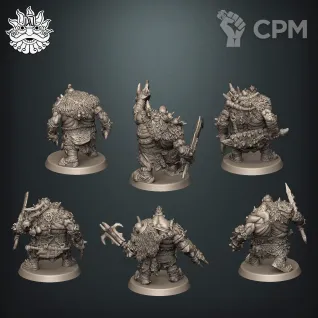Описание картинки Ogors Gluttons / Gutbusters / Maneaters от Brother Ork по цене 550руб | Свободный Рынок Миниатюр - СРМ