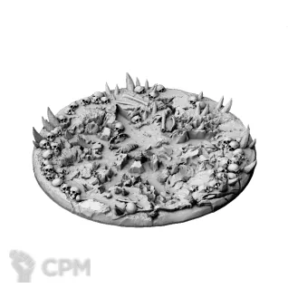 Описание картинки Topper 100 мм Chaos Skulls от 3D Print Workshop по цене 497руб | Свободный Рынок Миниатюр - СРМ