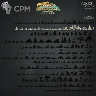 Описание картинки Forest Core Set от Studio Cockatoo по цене 6 100руб | Свободный Рынок Миниатюр - СРМ