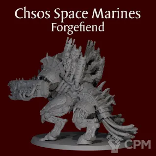 Описание картинки Chaos Space Marines Forgefiend от ForgeNight по цене 2 000руб | Свободный Рынок Миниатюр - СРМ