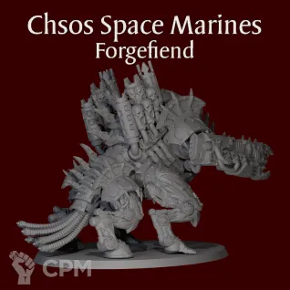 Описание картинки Chaos Space Marines Forgefiend от ForgeNight по цене 2 000руб | Свободный Рынок Миниатюр - СРМ
