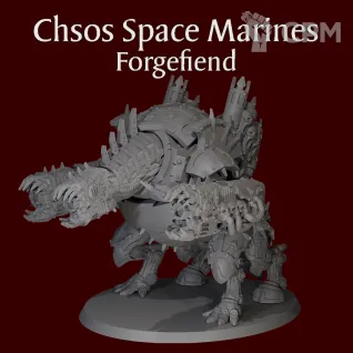 Описание картинки Chaos Space Marines Forgefiend от ForgeNight по цене 2 000руб | Свободный Рынок Миниатюр - СРМ