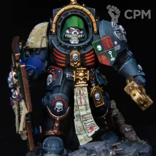 Описание картинки Chaplain in Terminator Armour от Brushfire painting по цене 4 600руб | Свободный Рынок Миниатюр - СРМ