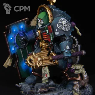Описание картинки Chaplain in Terminator Armour от Brushfire painting по цене 4 600руб | Свободный Рынок Миниатюр - СРМ