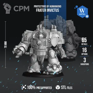 Описание картинки Frater Invictus\Dreadnought от WebWay 3D по цене 1 500руб | Свободный Рынок Миниатюр - СРМ