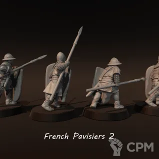 Описание картинки French Pavisiers от Recruiter по цене 750руб | Свободный Рынок Миниатюр - СРМ