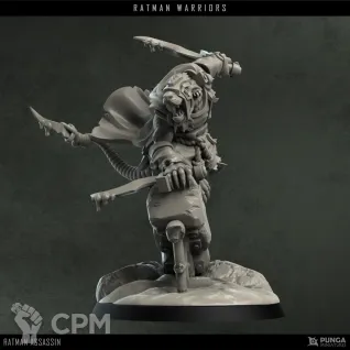 Описание картинки Ratman Assassin от Punga Miniatures по цене 650руб | Свободный Рынок Миниатюр - СРМ