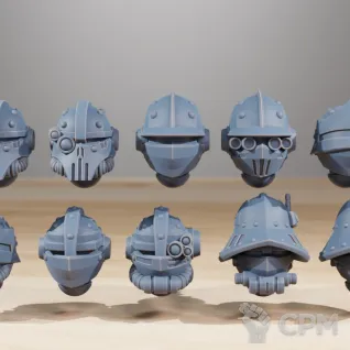 Описание картинки Skitarii Vanguard Head x10 от 3Д печать миниатюр по цене 250руб | Свободный Рынок Миниатюр - СРМ