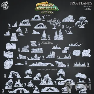 Описание картинки Frostlands Core Set от Studio Cockatoo по цене 14 800руб | Свободный Рынок Миниатюр - СРМ