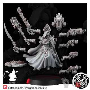 Описание картинки MAIDEN SISTERS MATRIARCH MILITANT от Zakat-3D по цене 260руб | Свободный Рынок Миниатюр - СРМ