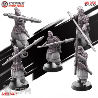 Описание картинки CHINESE CATHAY TERRACOTTA WARRIORS POLEARMS от Manufactorum76 по цене 1 950руб | Свободный Рынок Миниатюр - СРМ