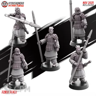 Описание картинки CHINESE CATHAY TERRACOTTA WARRIORS POLEARMS от Manufactorum76 по цене 1 950руб | Свободный Рынок Миниатюр - СРМ