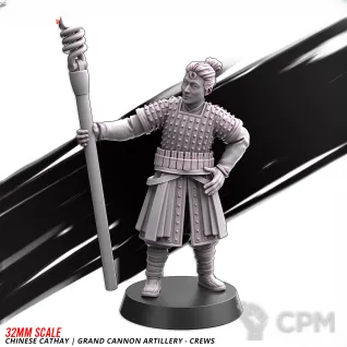 Описание картинки CHINESE CATHAY GRAND CANNON ARTILLERY CREW от Manufactorum76 по цене 750руб | Свободный Рынок Миниатюр - СРМ