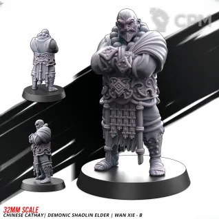 Описание картинки Chinese Cathay Demonic Shaolin Elder Wan Xie от Manufactorum76 по цене 400руб | Свободный Рынок Миниатюр - СРМ