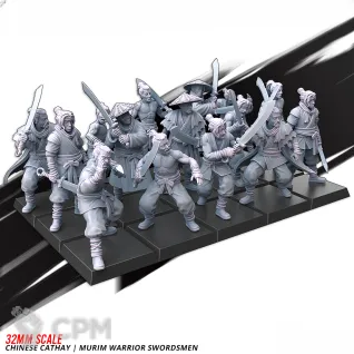 Описание картинки CHINESE CATHAY MURIM WARRIOR SWORDSMEN от Manufactorum76 по цене 1 200руб | Свободный Рынок Миниатюр - СРМ