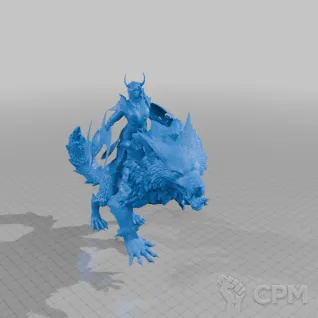 Описание картинки Луна Luna Dota 2 от Кира по цене 7 000руб | Свободный Рынок Миниатюр - СРМ