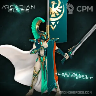 Описание картинки Autarch/Dire Avenger Exarch (альтернатива, 3d-печать) от ORCHEY по цене 100руб | Свободный Рынок Миниатюр - СРМ