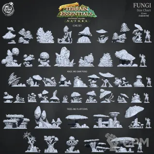 Описание картинки Dark And Magic Fungi от Studio Cockatoo по цене 6 500руб | Свободный Рынок Миниатюр - СРМ