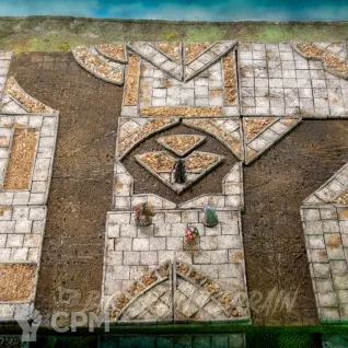 Описание картинки НРИ террейн: каменные тайлы улицы от Big Brain Terrain по цене 5 750руб | Свободный Рынок Миниатюр - СРМ