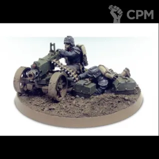 Описание картинки Death Korps of Krieg Heavy Bolter Team от NEW-MINIATURES по цене 836руб | Свободный Рынок Миниатюр - СРМ
