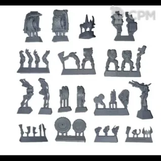 Описание картинки Ork Nob Warbikes Upgrade Pack от NEW-MINIATURES по цене 1 567руб | Свободный Рынок Миниатюр - СРМ