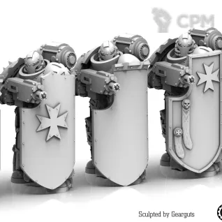 Описание картинки Dark Crusader - Gunners от Manufactorum76 по цене 1 500руб | Свободный Рынок Миниатюр - СРМ