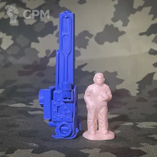 Описание картинки Патрульный джип с рельсотроном от 2N1S по цене 500руб | Свободный Рынок Миниатюр - СРМ