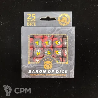 Описание картинки Набор кубов Baron Of Dice: Scorched Book от Akella по цене 5 500руб | Свободный Рынок Миниатюр - СРМ