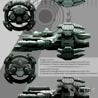 Описание картинки Эсминец "Elbrus" от Black Bear Miniature по цене 1 650руб | Свободный Рынок Миниатюр - СРМ