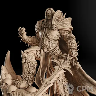 Описание картинки Lich King Фигурка (World of Warcraft) от GAS3TXD  по цене 4 600руб | Свободный Рынок Миниатюр - СРМ