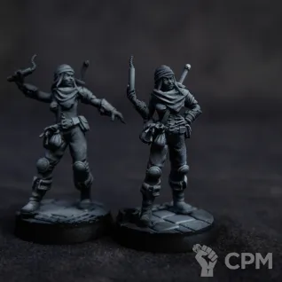 Описание картинки Близняшки-разбойницы от Dark Craft Hobby по цене 516руб | Свободный Рынок Миниатюр - СРМ