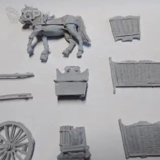 Описание картинки Gandalf the Grey &amp; Cart от Серж по цене 800руб | Свободный Рынок Миниатюр - СРМ