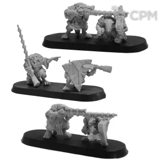 Описание картинки 3x Ratman Jezails от Punga Miniatures по цене 1 950руб | Свободный Рынок Миниатюр - СРМ