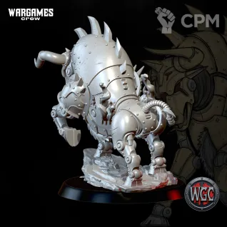 Описание картинки Gilded Battle Tauros (War Beast) от Manufactorum76 по цене 1 100руб | Свободный Рынок Миниатюр - СРМ