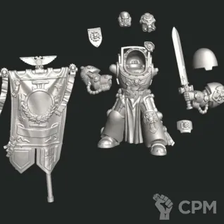 Описание картинки Ancient in Terminator Armour от 3D Shop  по цене 500руб | Свободный Рынок Миниатюр - СРМ