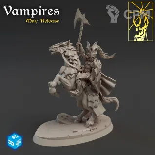 Описание картинки Vampire Mount Lord от Barduck Miniatures по цене 380руб | Свободный Рынок Миниатюр - СРМ