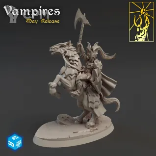 Описание картинки Vampire Mount Lord от Barduck Miniatures по цене 380руб | Свободный Рынок Миниатюр - СРМ
