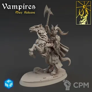 Описание картинки Vampire Mount Lord от Barduck Miniatures по цене 380руб | Свободный Рынок Миниатюр - СРМ