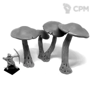 Описание картинки Гигантские грибы от Grabblecast по цене 1 115руб | Свободный Рынок Миниатюр - СРМ