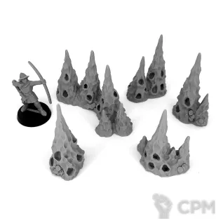 Описание картинки Сталагмиты с норами от Grabblecast по цене 625руб | Свободный Рынок Миниатюр - СРМ