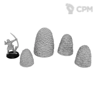Описание картинки Набор стогов сена от Grabblecast по цене 785руб | Свободный Рынок Миниатюр - СРМ