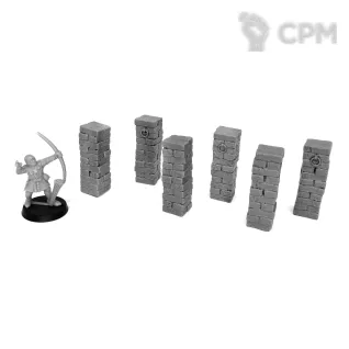 Описание картинки Колонны подземелья от Grabblecast по цене 475руб | Свободный Рынок Миниатюр - СРМ