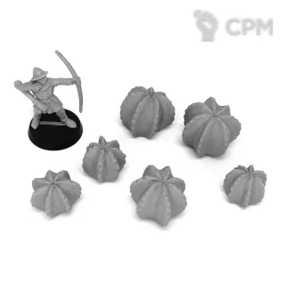 Описание картинки Круглые кактусы от Grabblecast по цене 300руб | Свободный Рынок Миниатюр - СРМ