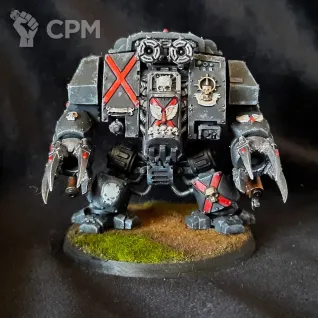 Описание картинки Death Company Dreadnought от Superguns по цене 2 400руб | Свободный Рынок Миниатюр - СРМ