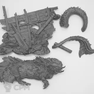 Описание картинки Merwyrm от WastelandMiniatures по цене 1 500руб | Свободный Рынок Миниатюр - СРМ