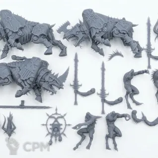 Описание картинки Bloodcrushers of Khorne от WastelandMiniatures по цене 1 300руб | Свободный Рынок Миниатюр - СРМ