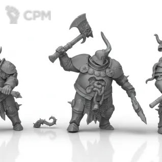Описание картинки Warhammer Quest Darkwater: 3x Blight Templars от WastelandMiniatures по цене 825руб | Свободный Рынок Миниатюр - СРМ