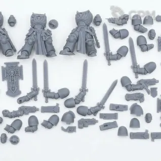 Описание картинки Bladeguard Veterans от WastelandMiniatures по цене 550руб | Свободный Рынок Миниатюр - СРМ