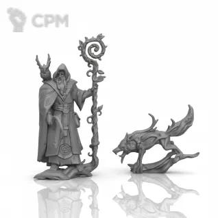 Описание картинки Warhammer Quest Darkwater: Hero Jacobus Vyne with Wisper (Mage) от WastelandMiniatures по цене 420руб | Свободный Рынок Миниатюр - СРМ
